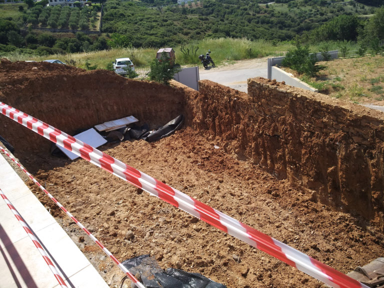 εκσκαφη για υγιές έδαφος