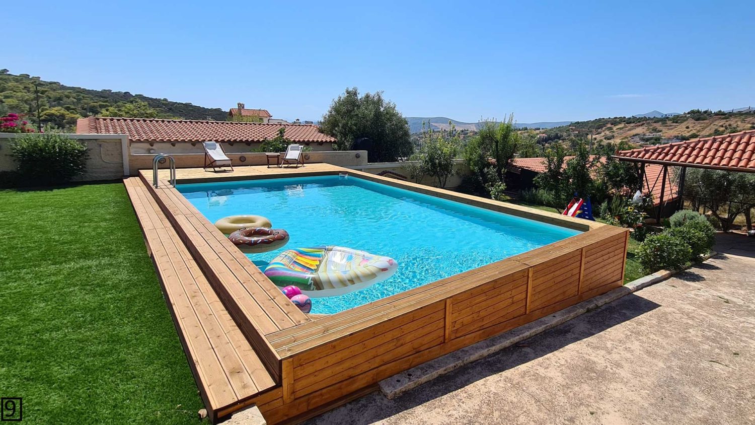 technypool με επενδυση ξυλο